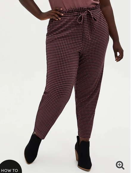 NWT! Plaid Pull-on Pants - Picture 2 of 5